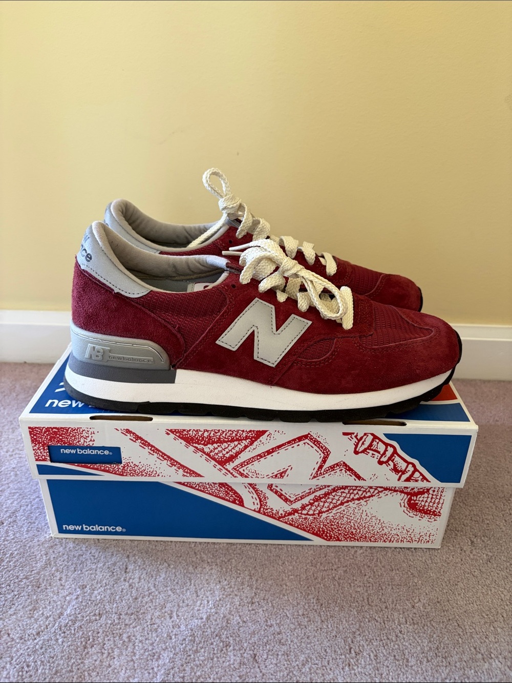 New Balance 990v1 Burgundy MiUSA